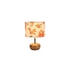 Georgia Multicolor cotton & solid wood table lamp