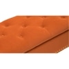 Kajana 2 Ottoman with Storage Color in Orange