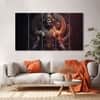 The Castle Decor Lord Shiva Wall Painting Wooden Framed 27x48 Inch (Style 1)