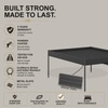 Pinner Metal Non Storage Queen Bed in Satin Black Finish