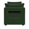 Jedlo Velvet 2 Seater Ottoman Bench  with Storage  in Green Color