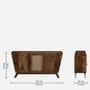 Tivaro Solid Wood  Side Board In Rustic Teak Finish