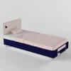 Color Play Engineered Wood Drawer Storage Bed in Electric Blue Colour