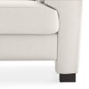 Farina 1 Seater Half Leather Sofa in White Colour