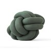 Nodo Cotton Knitted Knot Pillow  Honey Dew 11X11 Inches