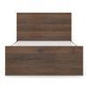 Zoey Engineered Wood Single Size Box Storage Bed In Classic Walnut Finish