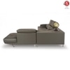 Orlando 4 Seater Leather Sole in Slate Grey Colour