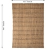 Laba Jute Rectangle Carpets Durry  in Natural Colour
