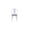 Olliver Swivel Metal Dining Chair in Glossy Finish