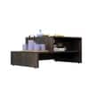 Hexa Engineered Wood Modern Center Table For Living Room In Flower Wenge