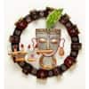 Desert Art Metal Handpainted Lord Krishna Wall Hanging in White Colour