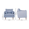 Arihana Fabric Arm Chair in Blue Color