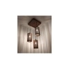 Casa Brown Solid Wood Cluster Hanging Light