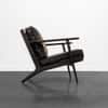 Cortez Solid Wood Relax Chair in Rustic Black