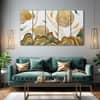 The Castle Decor Abstract Wall Painting Wooden Framed 27x48 Inch for Living Room (Style 2)