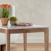 Metalsmith Elegant Side Table – Solid Wood, Walnut Finish (Large)