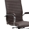 Ettorez Delight Hb Brown Leatherette Office Chair In Brown Colour