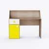 Elementary Study Table In Oak & Yellow Colour