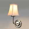 Devansh Steel Cotton Wall Mounted Lamp With Cotton Off White Shade