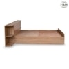 Vienta Engineered Wood Queen  Size Bed With Box Storage (Brentwood Oak Brown Finish)