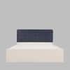 Japa Engineered Wood Queen  Size Bed With Hydraulic Storage (Melamine Finish, White Colour)