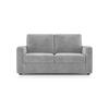 Apollo Compact High Back 2 Seater Fabric Sofa in Granite Weave Colour
