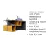 Hexa Engineered Wood Coffee Table With Storage In Slate Grey And Giant Wood