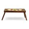 Rajasthani Charm Solid Wood Bookshelf and Serving Tray In Multicolour