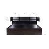 Adikia Solid Wood King Size Drawer Storage Bed In Melamine Finish