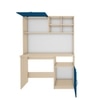 Passion Study Table Beige Teak Blue And Frosty White