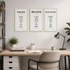 The Castle Decor Motivational Quotes Wall Art Set of 3 9x17 Inch