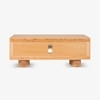 Luna Solid Wood TV Unit in Brown Colour