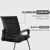 Kepler Brooks Iris Visitor Chair in Black Colour