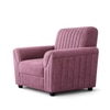 Nura 1 Seater Sofa In Fabric Pink Color