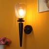 Eliante Mashal Wall Lights Mild Steel & Glass Material Brown & Champaign Finish