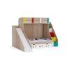 Sleep Nâ€™ Slide Bunk Bed with Slide and Storage in Oak Colour BKBB024