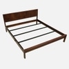Havenor Non Storage Solid Wood Bed King Size in Tobacco Colour