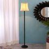 Ezra Black Cotton Shade Floor Lamp