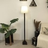 Babel Beige Jute Floor Lamp with Beige Jute Base