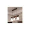 Terzo Brown Solid Wood Cluster Hanging Light
