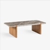 Linea Solid Wood Coffee Table in Brown Colour
