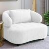 Henry Boucle 1 Seater Sofa in White  Color