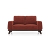 Granada Essential 2 Seater Fabric Sofa In Dark Coral Colour