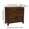 Elder Sheesham Wood Contemporary Cabinet In Provisional Teak Finish