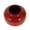 Metal Flower Pot In Maroon Colour