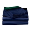 Stoa Paris 300TC UltrSatin Super King Bedsheet with 2 Pillow Covers Satin Super Navy Green