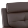 Raphael Leatherette Two Seater Manual Recliner in Brown Colour