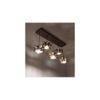 Star 5 Series Brown Solid Wood Cluster Hanging Light