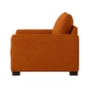 Lawson 2 Seater Sofa In Leatherette Brown Color