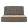 Holmebrook Upholstered Storage Bed In Hydraulic (Bed Size : King, Colour : Shitake Beige)
